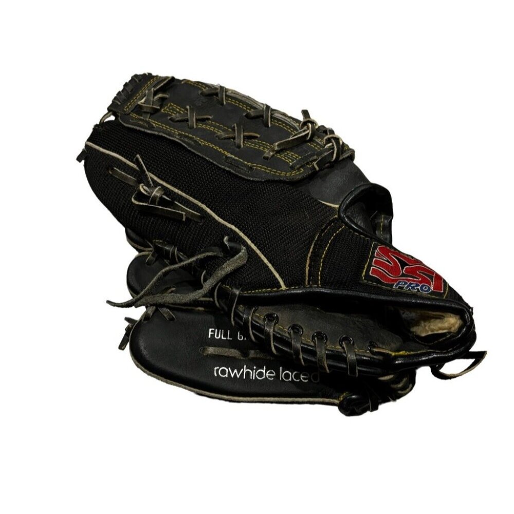 Vintage SSI Professional Model Pro Sterrhide Baseball Glove Sz 12 Wear On Right